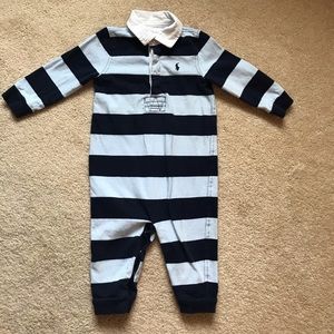 9 month Ralph Lauren Coverall boy outfit